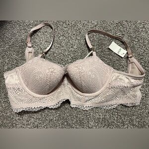 Aerie Blush Lace Balconette Bra 34B
